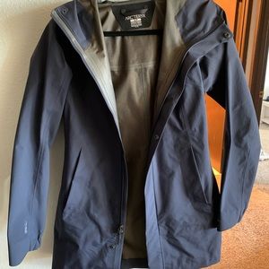 Small Navy Blue Arc’teryx Rain Coat